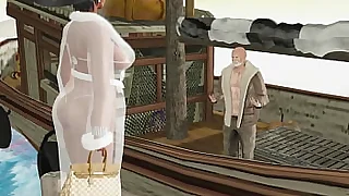 The fisherman and a fond of lady