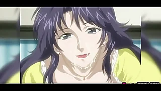 In a beeline he finds the MILF naked and with a gewgaw in her wet pussy his cock gets hard and he fucks her hard Inbo 01 UNCENSORED HENTAI