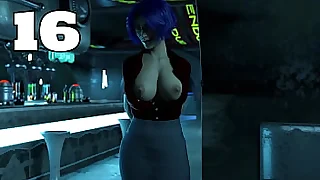 Stranded Connected with Space 16  Sasha flashing her chubby tits