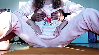 ANAL asian stepdad teasing small tits with an increment of slut pussy with an increment of cum in ass