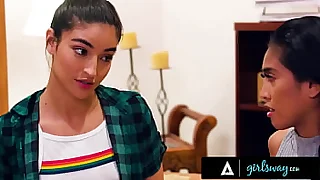 GIRLSWAY  College BFFs Emily Willis amp Ember Snow Hard Fuck About Break Their Curse Up ahead Graduation