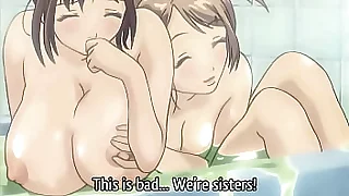 step Sisters Luring a Bath Together! Hentai Subtitled