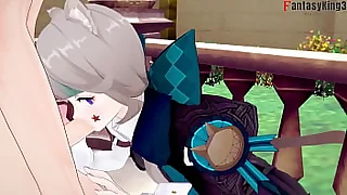 Lynette blowjob and making love  Genshin Impact  Munificence