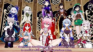 Genshin Impact Archons Competition  Eat ones fill Edition Shogun Raiden Nahida Furina Noelle Ganyu Yae Miko Nilou Lynette