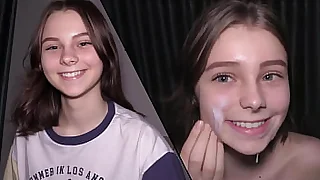 18 Yo Cutie Serves Painless Submissive Cumdumpster