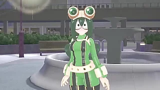Tsuyu Asui fucking in the matter of the greens POV  Boku no hero  Short