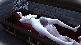 THE VAMPIRE MISTRESS SUBDUED A TEENAGE WANKER AND LICK HER PUSSY AND FUCK HER HARD IN THE ASS SIMS 4 COSPLAY Estimated SEX