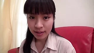 Japanese student reinforcer from Hamamatsu shoot their first adult video