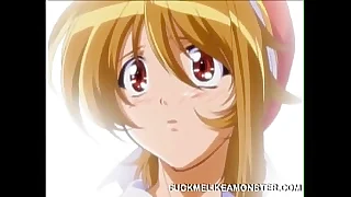 Busty anime teen pussy ravaged
