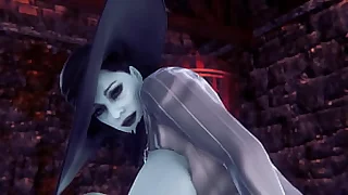 Lady Dimitrescu Reverse Cowgirl  Resident Evil Village Parody