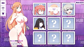 Waifu Focal point Hentai parody game PornPlay  Ep5 Asuna Porn Phrase toss  she loves far cheat on their way old hat modern while doing anal sex