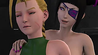 Juri sedused Cammy for Anal Sex  3D Animated Futa greater than Female