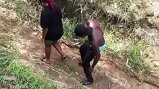 A University Student Got Fucked At The Bush Track While Coming Back But She Ultimately Enjoyed The Hot Sex Somewhere In Africa