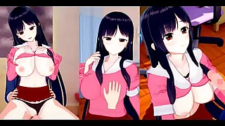 【エロゲーコイカツ！】東方 蓬莱山輝夜におっぱい揉みまくりH！3DCG巨乳アニメ動画東方プロジェクト【ヘンタイゲーム とうほう かぐや ほうらいざん】