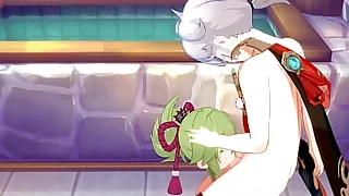 Genshin Impact Hentai  Kazuha x Kuki Shinobu Hardsex  Japanese Asian Manga Anime Game Porn