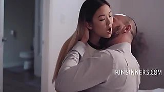 Teen Asian Step Foetus Makes With reference to With Strict Stepdad  Lulu Chu