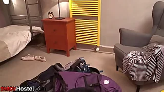 Asian teen and redhead baby roommate enjoy 3some sexual connection