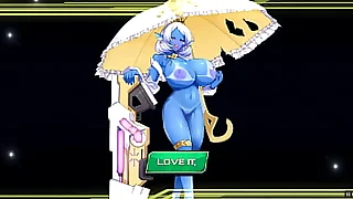 SF Girls PornPlay Gacha Hentai game Ep8 blue skin unreserved loses her virginity with my chubby cock