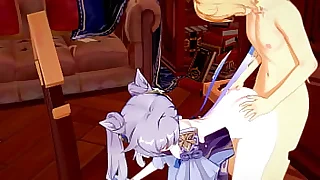Genshin Impact Hentai  Aether x Ganyu Handjoob and fucked  Japanese Asian Manga Anime Game Porn