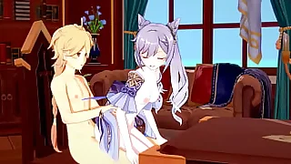 Genshin Impact Hentai  Aether x Ganyu Blowjob added to fucked  Japanese Asian Manga Anime Game Porn
