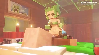 Creeper Girl Fuck a Villager Minecraft Rule34 Animation