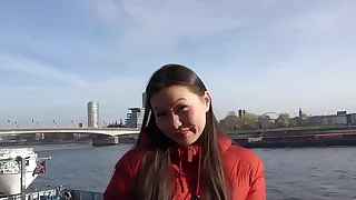 GERMAN SCOUT  BIG CLIT ASIAN GIRL LUNA FIRST RIMJOB AND FUCK AT REAL STREET CASTING