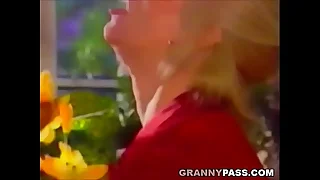 Blonde Grandma Gets Pounded Insusceptible to The Table