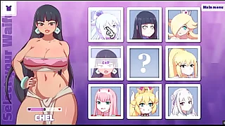 Waifu Hub PornPlay Parody Hentai game Emilia from ReZero couch casting  Part1 first time porn shooting of that untalented elf