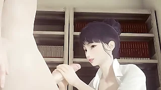 Hentai Uncensored  Shoko jerks missing and cums on her orientation and gets fucked while grabbing her tits  Japanese Asian Manga Anime Game Porn