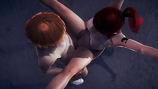 Fairy Tail Hentai  Erza Scarlet Blowjob and Fucked in a Warehouse  Japanese Asian Manga Anime Game Porn