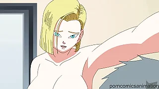 Dragon Sashay Super  Android 18 Anime Hentai Demo