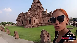 Bungling Thai cutie blowjob and sex with boyfriend once back down the hotel