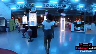 Big irritant Asian GF made a homemade porn pellicle token go karting with the BF