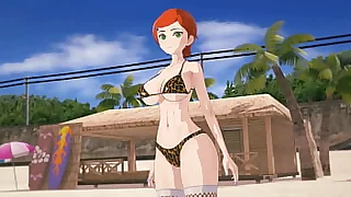 Big titted girl gets creampied  3D Hentai