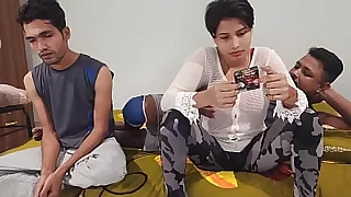 amezing threesome dealings step sister and brother cute stunner Shathi khatun and hanif and Shapan pramanik