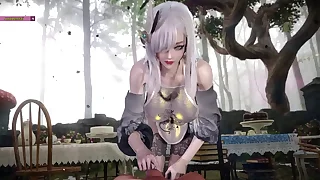 Bigboobs dab hand ride her crappy  3D Enlivenment