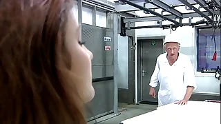 Elderly man fucks teen