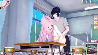 NARUTO HENTAI Sakura Haruno had sex after class with Sasuke Uchiha 3D Hentai NARUTO SHIPPUDEN