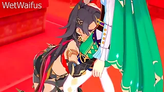 Dehya has Intense Pussy Throbbing Sex  Genshin Impact Hentai