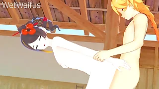 Chiori wants Her Pussy Cleaned with white Hot Cum  Genshin Impact hentai