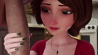 Cass Morning Milking In Get under ones Kitchen  Uncensored Anime