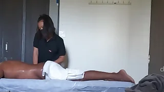 Thai girl shocked seeing black cock