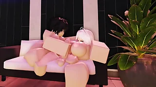 Obtaining ran through by a hung Futanari in roblox