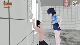 3D FEMDOM GAME WC Abasement DEGRADED AND CHAINED