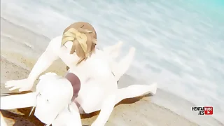 Genshin Impact Hentai  Lumine is fucked in the beach  Asian Japanese Anime Manga Porn