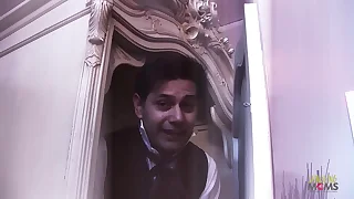 Amazing threesome conduct oneself with a blonde milf and a beautiful Indian tolerant possessions their assholes fucked hard