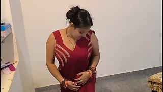 Hardcore chudai non apprehend red saree
