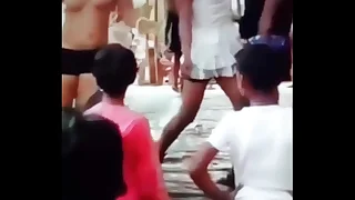 Indian girl minimal dance on stage