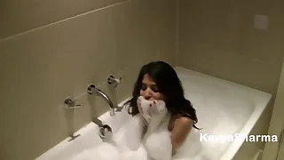 Indian Gujarati Babe Kavya Alongside Bath Scrub up Fingering Their way Tight Pussy Alongside Dirty Hindi Audio