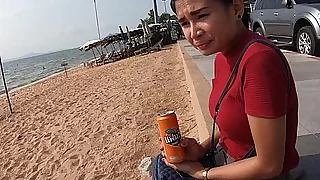 Amateur Thai teen tit ladylove in a caravanserai